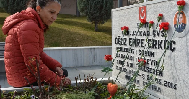 Şehit eşinden duygulandıran sözler: Burası benim damsız evim Çorum Haberleri