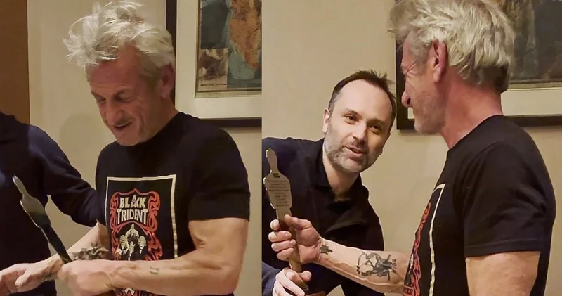 Sean Penn e Ukrayna dan Oscar ödülü: Tren parçasından ödül yaptılar