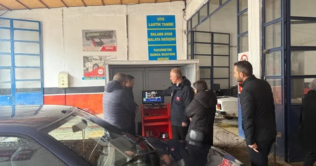 Bayburt ta egzoz gazı emisyon ölçüm istasyonları denetlendi Bayburt Haberleri