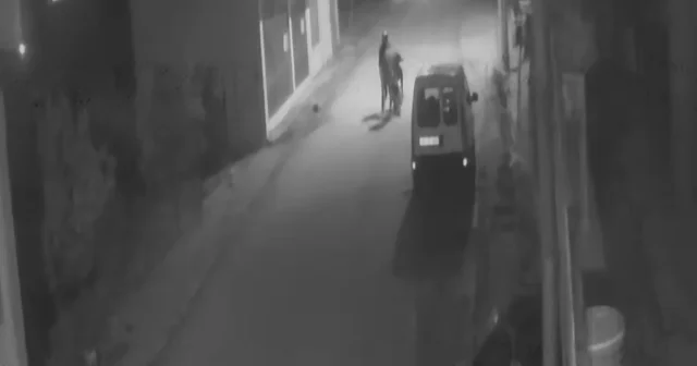 Motosikleti sürükleyerek çaldılar, o anlar kamerada Hatay Haberleri