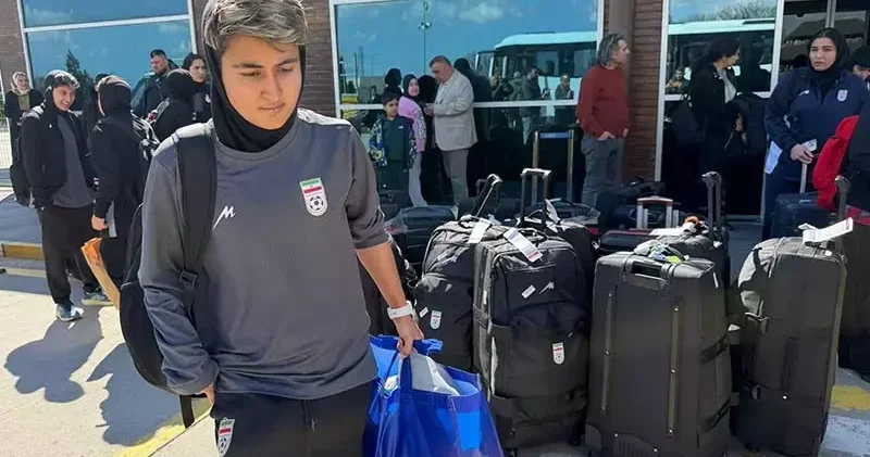 İran Milli Kadın Futbol Takımı kafilesi Türkiye de