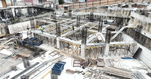 Dilovası Kent Meydanı Projesi nde inşaat çalışmaları hızla ilerliyor Kocaeli Haberleri