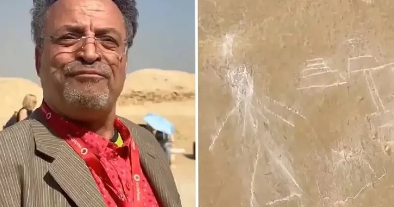 Tur rehberi Mısır da 4 bin yıllık piramite çöp adam ve kadın çizdi, hapis cezası alabilir