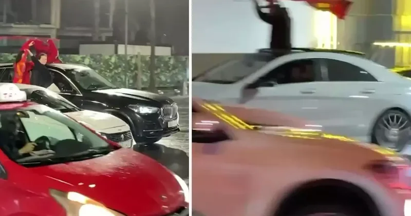 Şampiyon ilan edilince sokaklara döküldüler