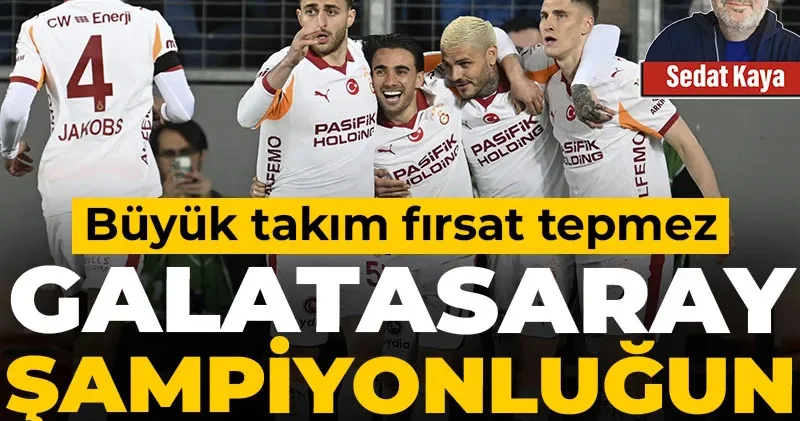 Galatasaray şampiyonluğun fısıltısını duydu: Büyük takım fırsat tepmez