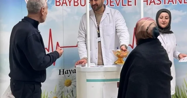Bayburt ta vatandaşlara kalp sağlığı bilgilendirmesi yapıldı Bayburt Haberleri
