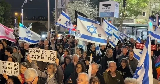 İsraillilerden Netanyahu hükümetine protesto VİDEO İZLE