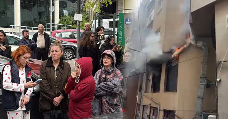 Şişli de yangın paniği!