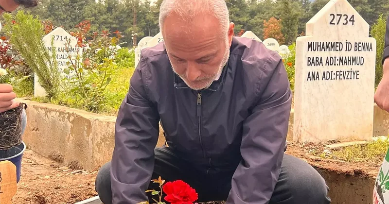 Saldırıda hayatını kaybeden Kerem’in mezarına çiçekler dikildi