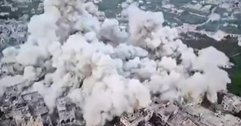 İsrail, Lübnan da koca mahalleyi havaya uçurdu