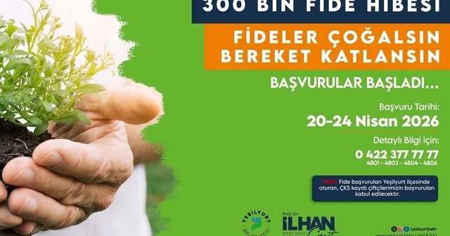 Yeşilyurt Belediyesi 300 bin adet fide dağıtımı yapacak Malatya Haberleri