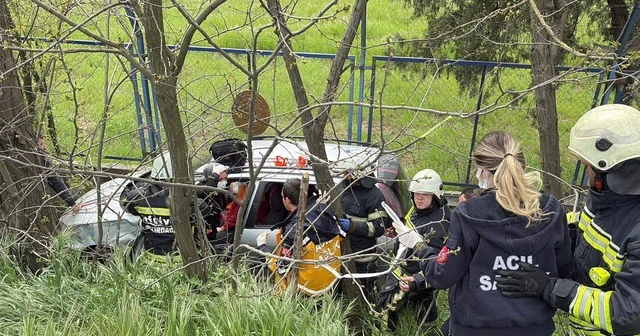 Direksiyonda kalp krizi geçirip, otomobili şarampole düşen sürücü öldü Tekirdağ Haberleri
