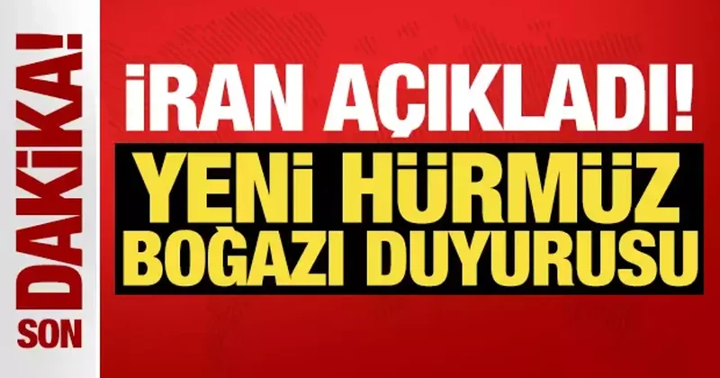 İran dan Hürmüz açıklaması: Abluka kaldırılana kadar kapalı kalacak