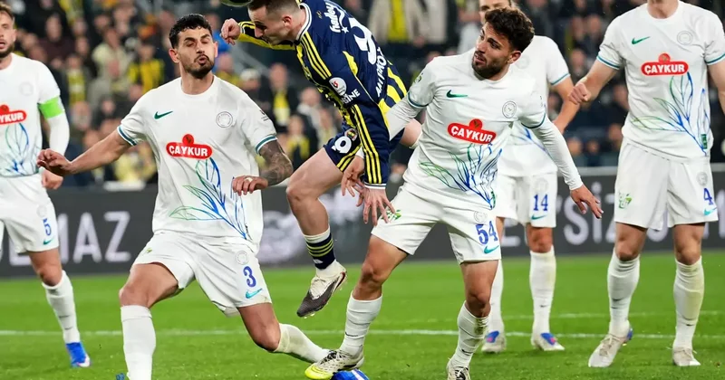 Fenerbahçe nin 13 maçlık Rizespor serisi sona erdi