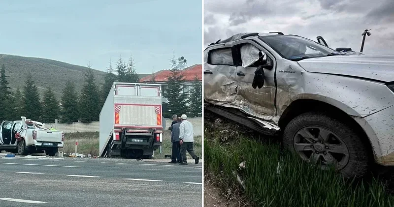 Konya’da meydana gelen kaza sonucu 2 kişi yaralandı Konya Haberleri