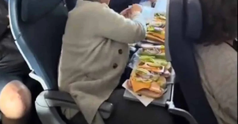 Uçağı sandviç dükkanına çevirdi, gören bir daha baktı Sözcü Gazetesi