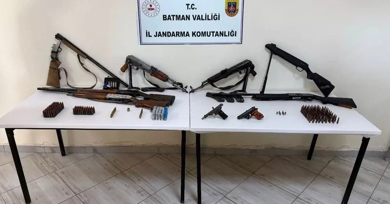 Sason’da kaçak silahlar ele geçirildi, 2 kişi tutuklandı