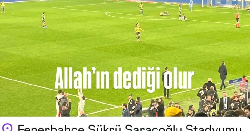 Fenerbahçeli taraftarların arasındaydı! Bu paylaşımı bakın kim yapmış