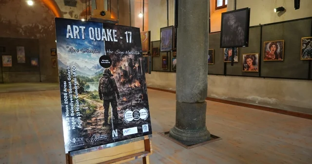 28 ülkeden 78 sanatçının eseri Niğde de sanatseverlerle buluştu Niğde de ART QUAKE 17 sergisi açıldı Niğde Haberleri