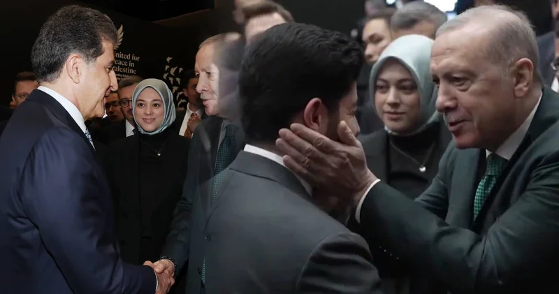Barzani oğlunu Erdoğan ile tanıştırdı! Maşallah diyerek yanaklarını sıktı