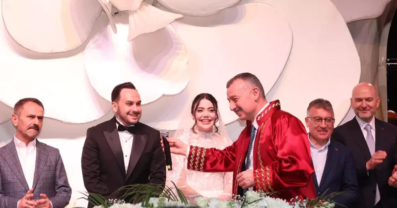 Milletvekili Veysel Tipioğlu nun mutlu günü: Siyaset ve iş dünyası bu düğünde buluştu