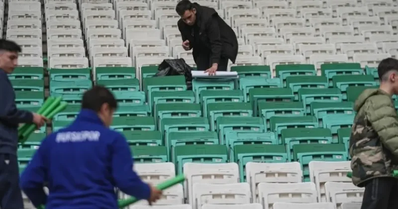 Bursaspor dan şampiyonluk maçına özel hazırlık! Binlerce karton koroegrafi için hazır