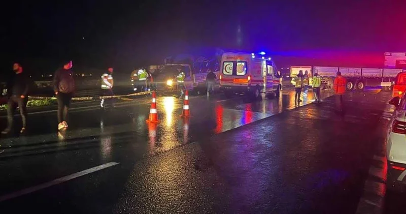 Gece yarısı feci kaza! 1 ölü 1 yaralı