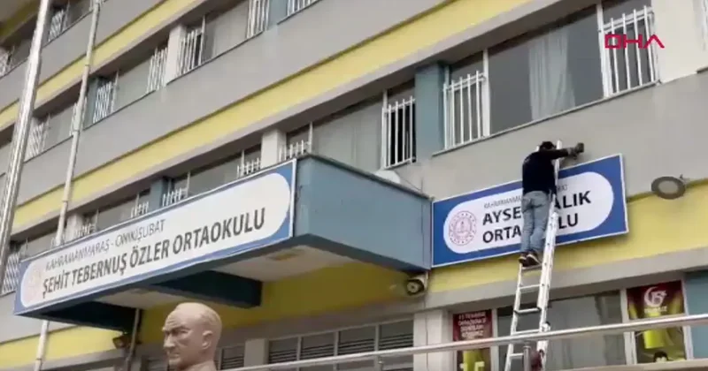 Kahramanmaraş’taki olay sonrası Ayser Çalık Ortaokulu için yeni karar