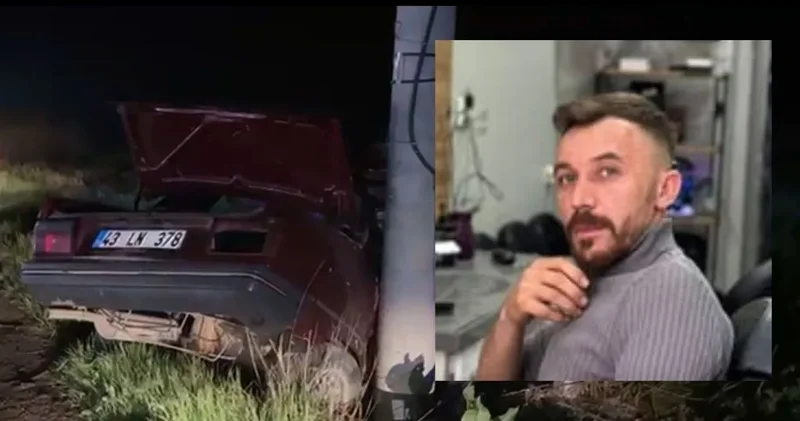 Beton direğe çarpan araçta 1 can kaybı