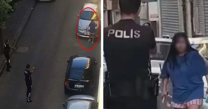 Aydın da samuray kılıcıyla sokağa çıkan genç kız dehşet saçtı