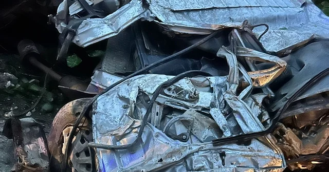 Yüzlerce metrelik yamaçtan böyle yuvarlandı Giresun Haberleri