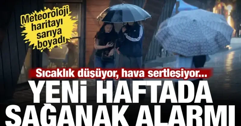 Yeni hafta yağışlı geçecek, Meteoroloji alarm verdi: 10 il için sarı kodlu kritik uyarı