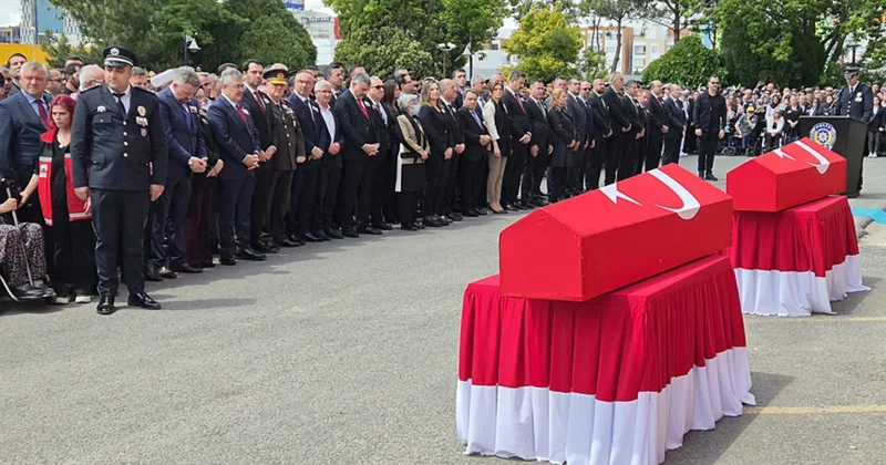 Tekirdağ Çorlu da şehit olan polislerimize veda töreni: Ebediyete uğurlandılar!