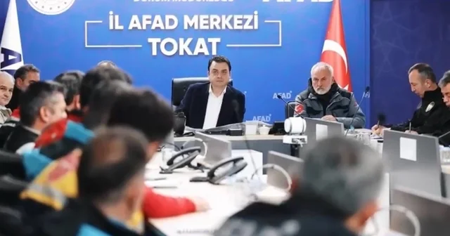 Tokat ta sel alarmı, önlemler üst seviyeye çıkarıldı Tokat Haberleri