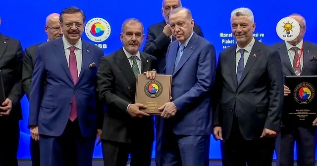 Cumhurbaşkanı Erdoğan dan Başkan Alan a Hizmet Şeref Belgesi Elazığ Haberleri