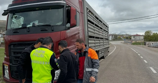Kurban Bayramı öncesi Aydıntepe de yol kontrolleri devam ediyor Bayburt Haberleri