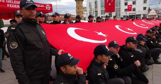 Yozgat ta bayrak yürüyüşü coşkuyla gerçekleştirildi Yozgat Haberleri
