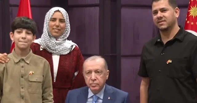 Erdoğan’dan Gazzeli Ramazan Ebu Cezer’e anlamlı kabul VİDEO İZLE