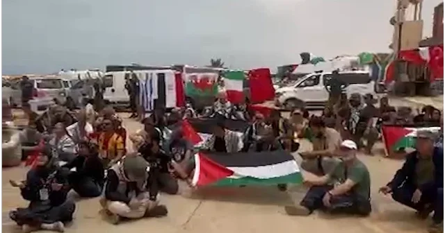 Karadan giden Sumud’a Hafter kuşatması VİDEO İZLE