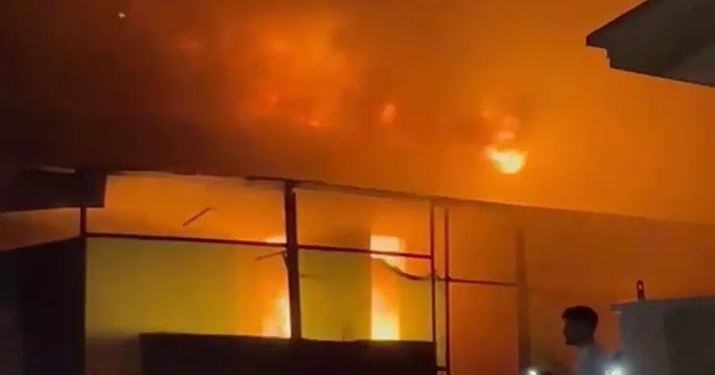 Prefabrik evlerde korkutan yangın