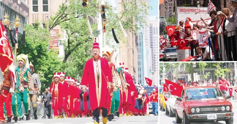Manhattan kırmızı beyaza büründü Gündem Haberleri