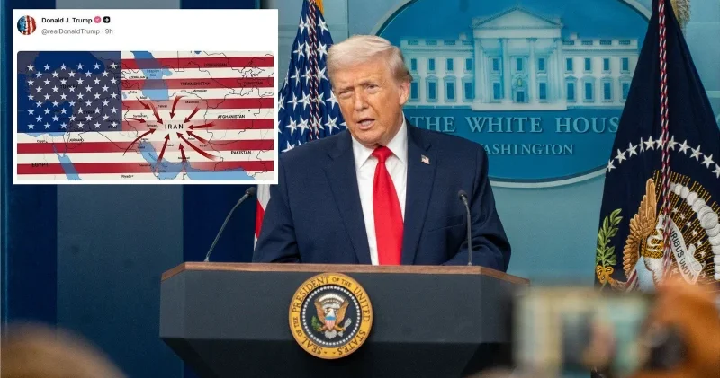 Trump tan çarpıcı İran paylaşımı: Orta Doğu haritasındaki görsel dikkat çekti Dünya Haberleri