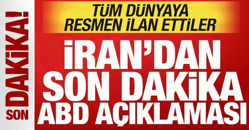 İran dan son dakika ABD açıklaması! Tüm dünyaya ilan ettiler! Anlaşma imzalandı