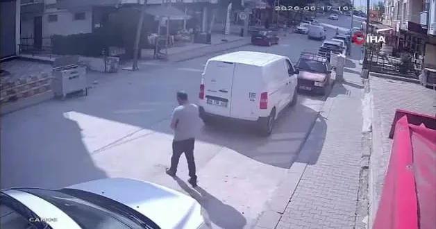 Kahraman fırıncı faciayı önledi: Hareket halindeki kamyonete atladı!