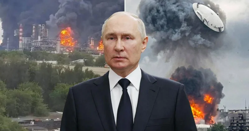 Moskova yanarken Putin bakın nerede görüntülendi