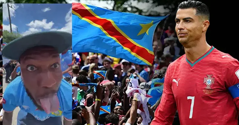 Demokratik Kongolu taraftarlar Cristiano Ronaldo yu tiye aldı Fanatik Spor Haberleri Video