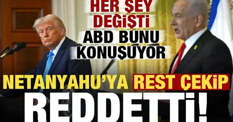 ABD bunu konuşuyor! Trump, Netanyahu ya rest çekip reddetti...