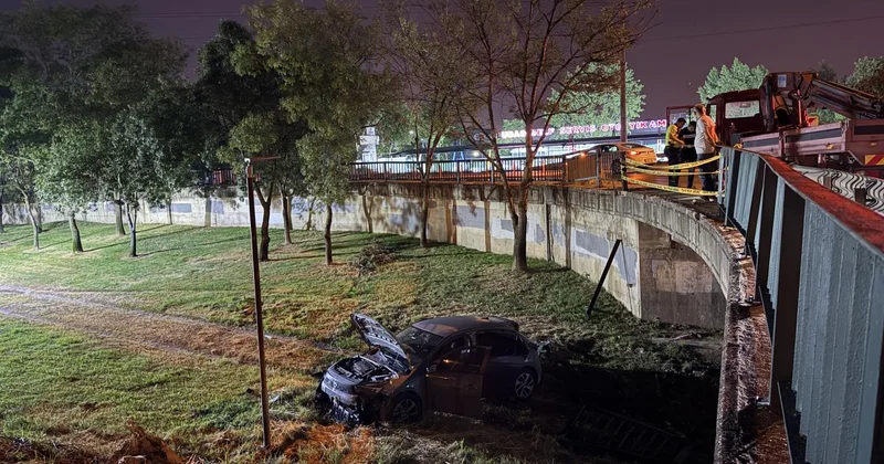 Navigasyon yanlış yolu gösterdi, dereye uçtu