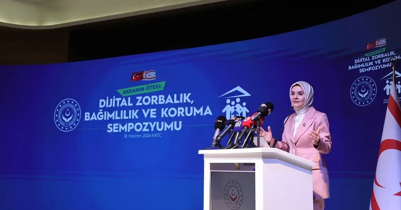 Aile ve Sosyal Hizmetler Bakanı Göktaş, KKTC de düzenlenen sempozyumun açılışında konuştu