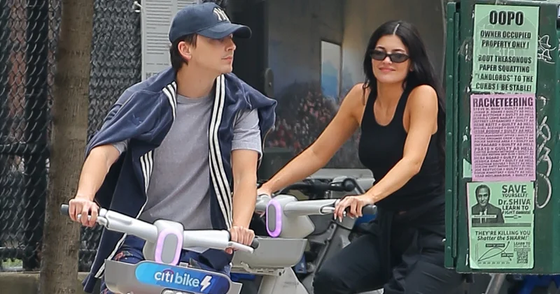 Kylie Jenner ve Timothee Chalamet çifti bisiklet turunda